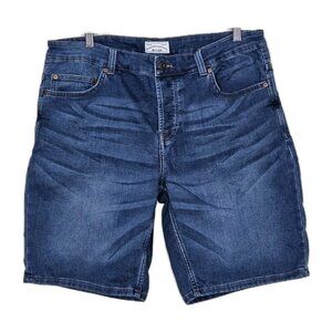 Only & Sons Shorts Mens 36 Blue Denim 10 In Inseam Jorts Cotton Stretch onsBULL